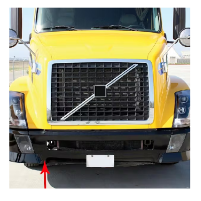 VOLVO 2004-20014 VNL CENTER BUMPER BLACK - Image 2